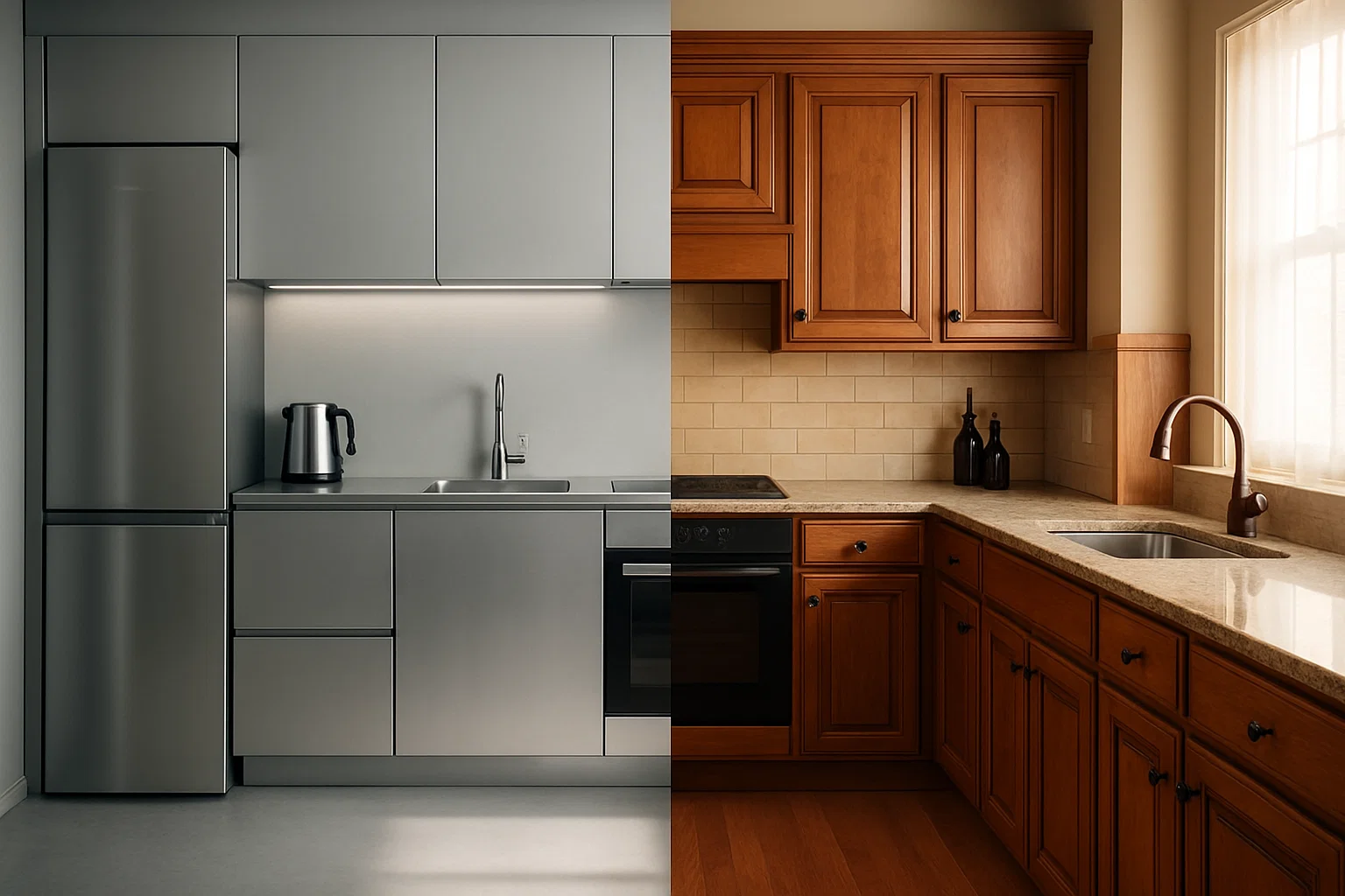 Stainless Steel vs Wooden Modular Kitchens: Which OneShould You Choose?