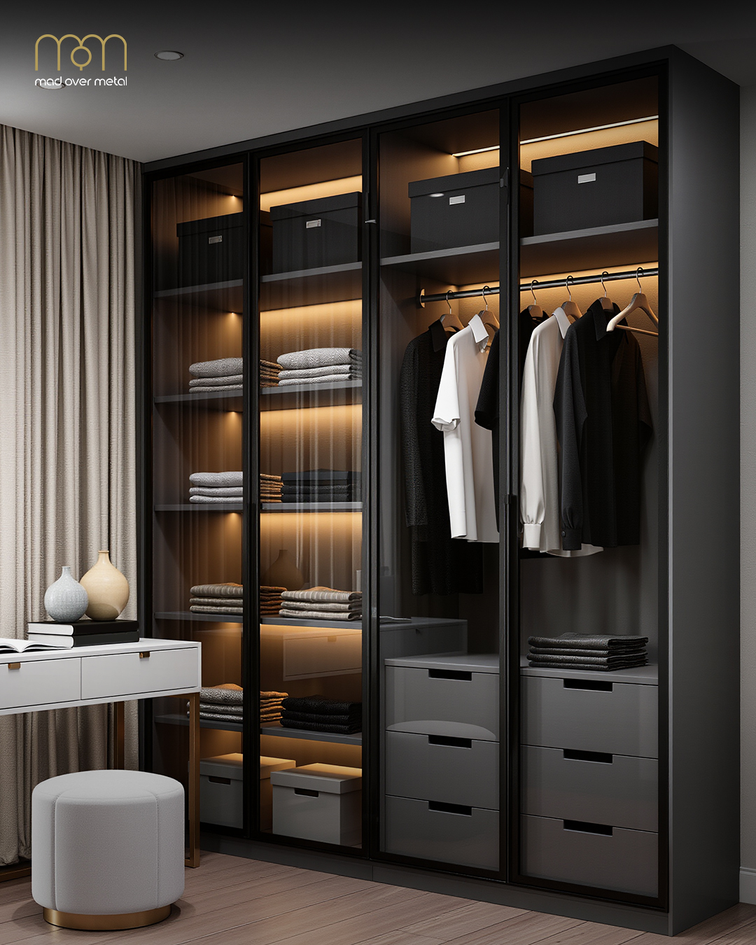 stainless‑steel wardrobes